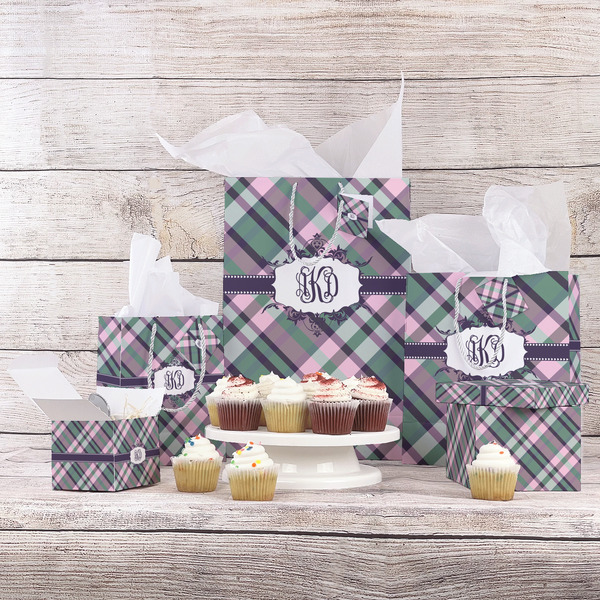 Plaid with Pop Gift Bags - In Context