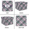 Plaid with Pop Gift Boxes with Lid - Canvas Wrapped - Large - Approval
