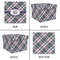 Plaid with Pop Gift Boxes with Lid - Canvas Wrapped - X-Large - Approval
