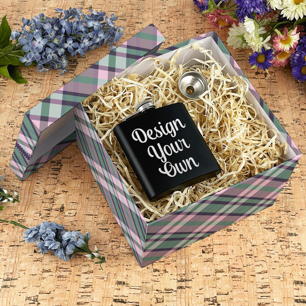 Plaid with Pop Gift Boxes with Lid - Canvas Wrapped - X-Large - In Context