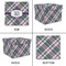 Plaid with Pop Gift Boxes with Lid - Canvas Wrapped - XX-Large - Approval