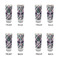 Plaid with Pop Glass Shot Glass - 2 oz - Set of 4 - APPROVAL