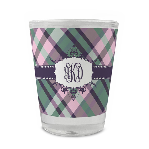 Plaid with Pop Glass Shot Glass - Standard - FRONT