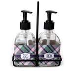 Plaid with Pop Glass Soap & Lotion Bottles (Personalized)