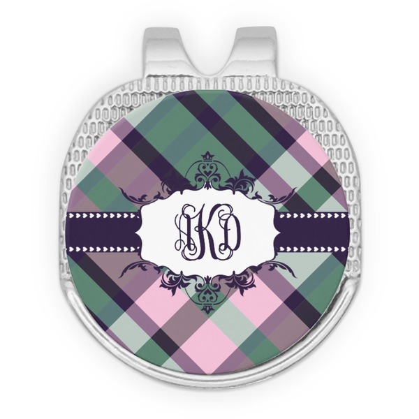 Plaid with Pop Golf Ball Hat Marker Hat Clip