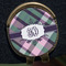 Plaid with Pop Golf Ball Marker Hat Clip - Gold - Close Up