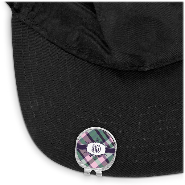 Plaid with Pop Golf Ball Marker Hat Clip - Main