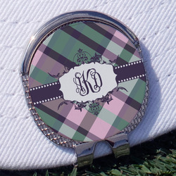 Plaid with Pop Golf Ball Marker - Hat Clip