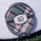 Plaid with Pop Golf Ball Marker Hat Clip - Silver - Front