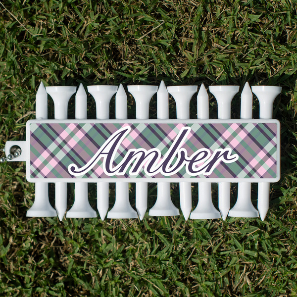 Custom Plaid with Pop Golf Tees & Ball Markers Set (Personalized)