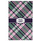 Plaid with Pop Golf Towel - Poly-Cotton Blend - Large w/ Monograms