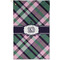 Plaid with Pop Golf Towel - Poly-Cotton Blend - Small w/ Monograms