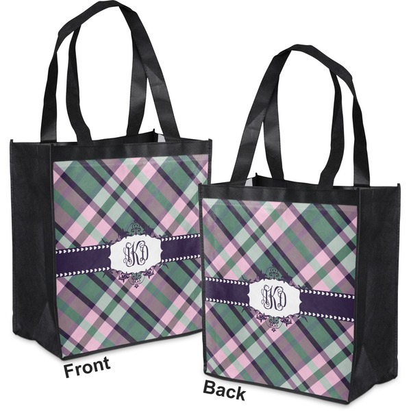 Plaid with Pop Grocery Bag - Apvl