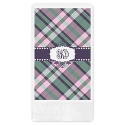 Plaid with Pop Guest Paper Towels - Full Color (Personalized)