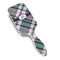 Plaid with Pop Hair Brush - Angle View