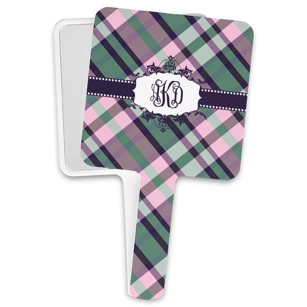 Custom Plaid with Pop Hand Mirror (Personalized)