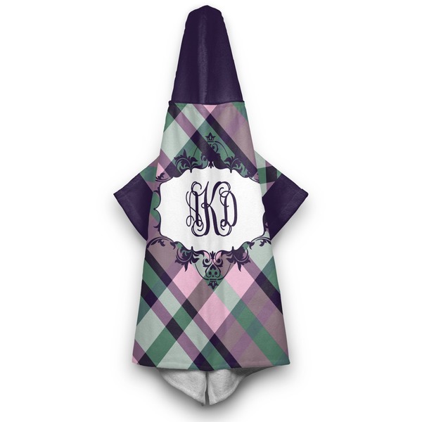 Plaid with Pop Hooded Towel - Hanging