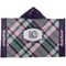 Plaid with Pop Kids Hooded Towel (Personalized)