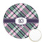 Plaid with Pop Icing Circle - Medium - Front
