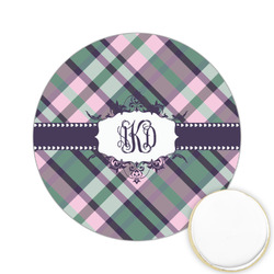 Plaid with Pop Printed Cookie Topper - 2.15" (Personalized)