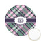 Plaid with Pop Icing Circle - Small - Front