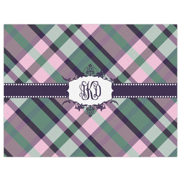 Plaid with Pop Indoor / Outdoor Rug - 6'x8' - Front Flat