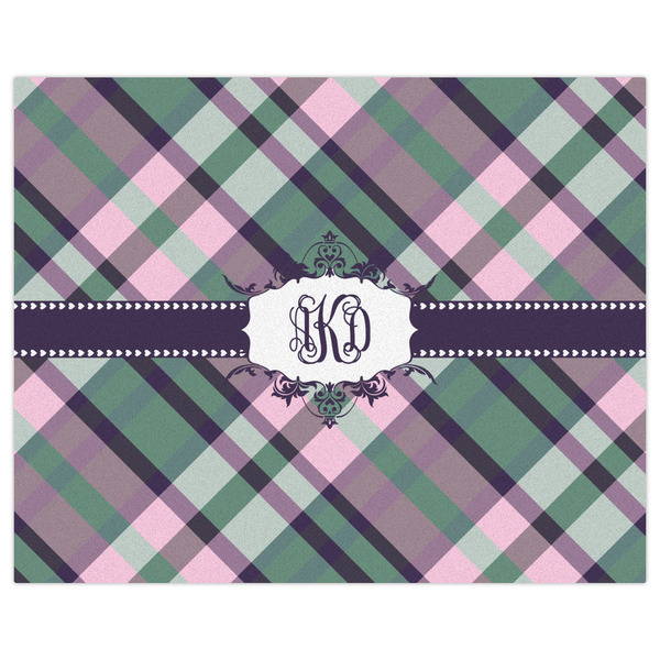 Plaid with Pop Indoor / Outdoor Rug - 8'x10' - Front Flat