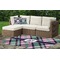 Plaid with Pop Outdoor Mat & Cushions