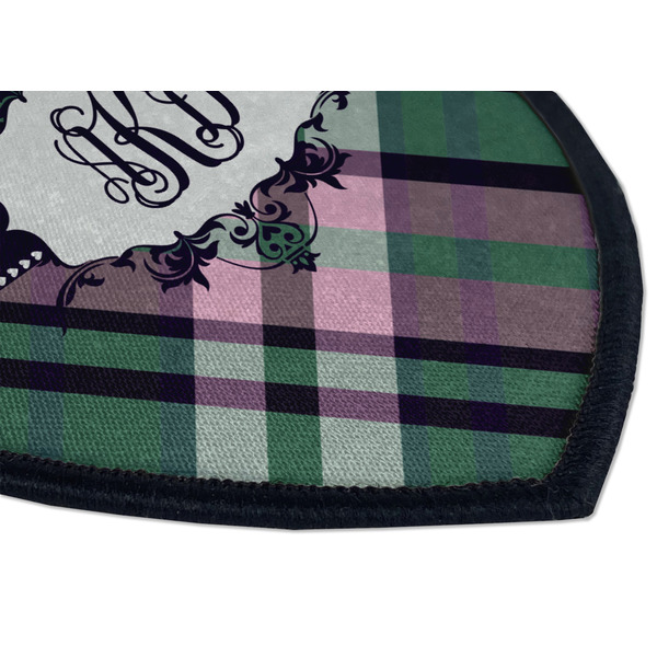 Plaid with Pop Iron on Shield 3 Detail