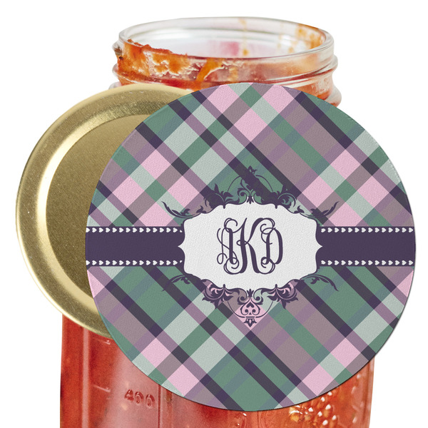 Custom Plaid with Pop Jar Opener (Personalized)