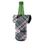 Plaid with Pop Jersey Bottle Cooler - ANGLE (on bottle)