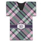 Plaid with Pop Jersey Bottle Cooler (Personalized)