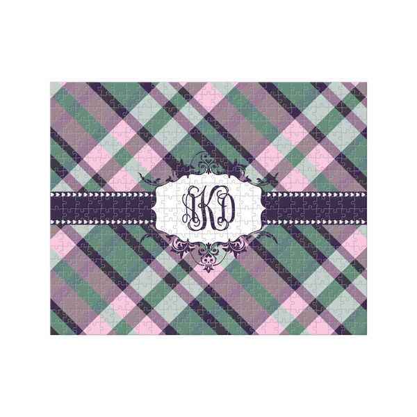 Custom Plaid with Pop 500 pc Jigsaw Puzzle (Personalized)