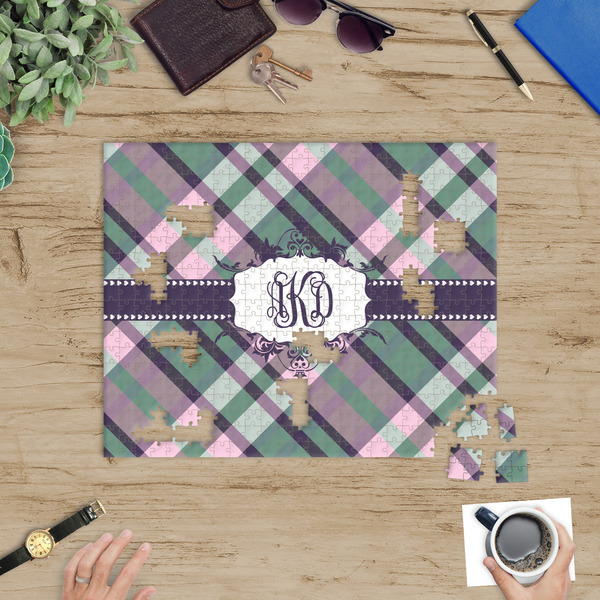 Plaid with Pop Jigsaw Puzzle 500 Piece - In Context