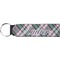 Plaid with Pop Neoprene Keychain Fob (Personalized)
