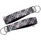 Plaid with Pop Key-chain - Metal and Nylon - Front and Back