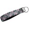 Plaid with Pop Webbing Keychain FOB with Metal