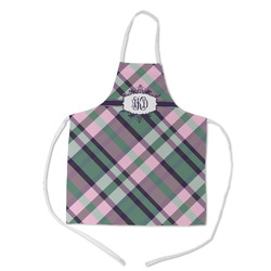 Plaid with Pop Kid's Apron w/ Monogram