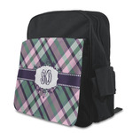 Plaid with Pop Preschool Backpack (Personalized)