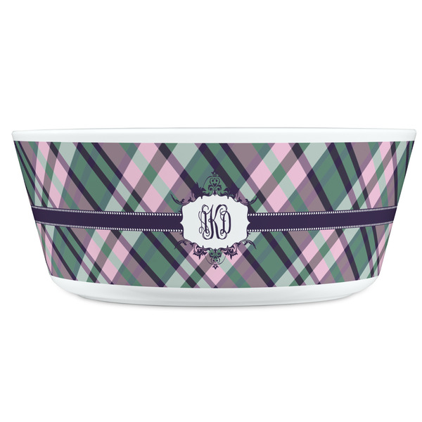 Plaid with Pop Kids Bowls - FRONT