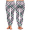 Plaid with Pop Ladies Leggings - Front and Back