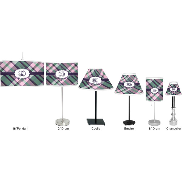 Plaid with Pop Lamp Full View Size Comparison