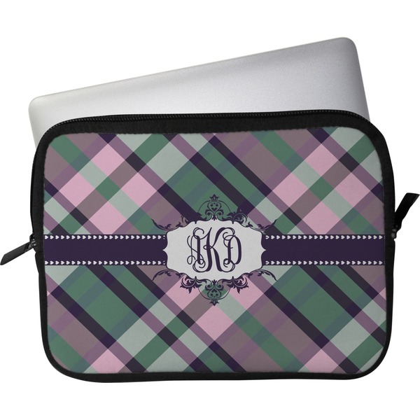 Custom Plaid with Pop Laptop Sleeve / Case (Personalized)