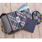 Plaid with Pop Large Backpack - Gray - With Stuff