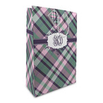 Plaid with Pop Large Gift Bag (Personalized)