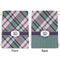 Plaid with Pop Large Laundry Bag - Front & Back View