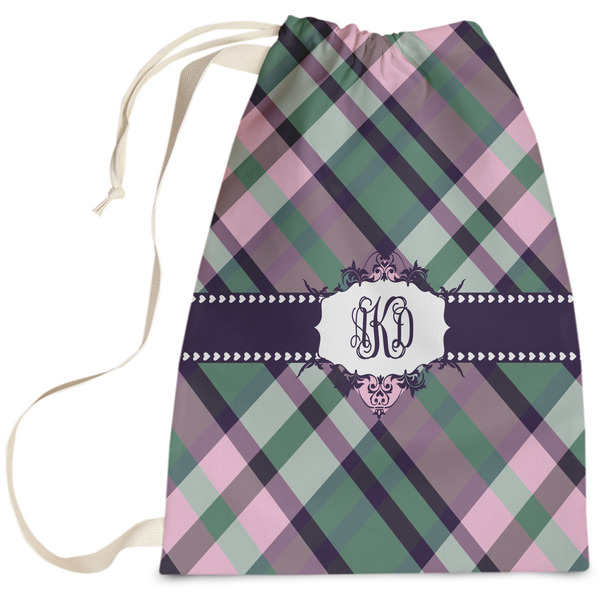 Custom Plaid with Pop Laundry Bag (Personalized)