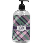 Plaid with Pop Plastic Soap / Lotion Dispenser (Personalized)