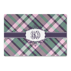 Plaid with Pop Large Rectangle Car Magnet (Personalized)