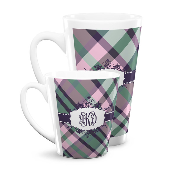 Plaid with Pop Latte Mugs Main